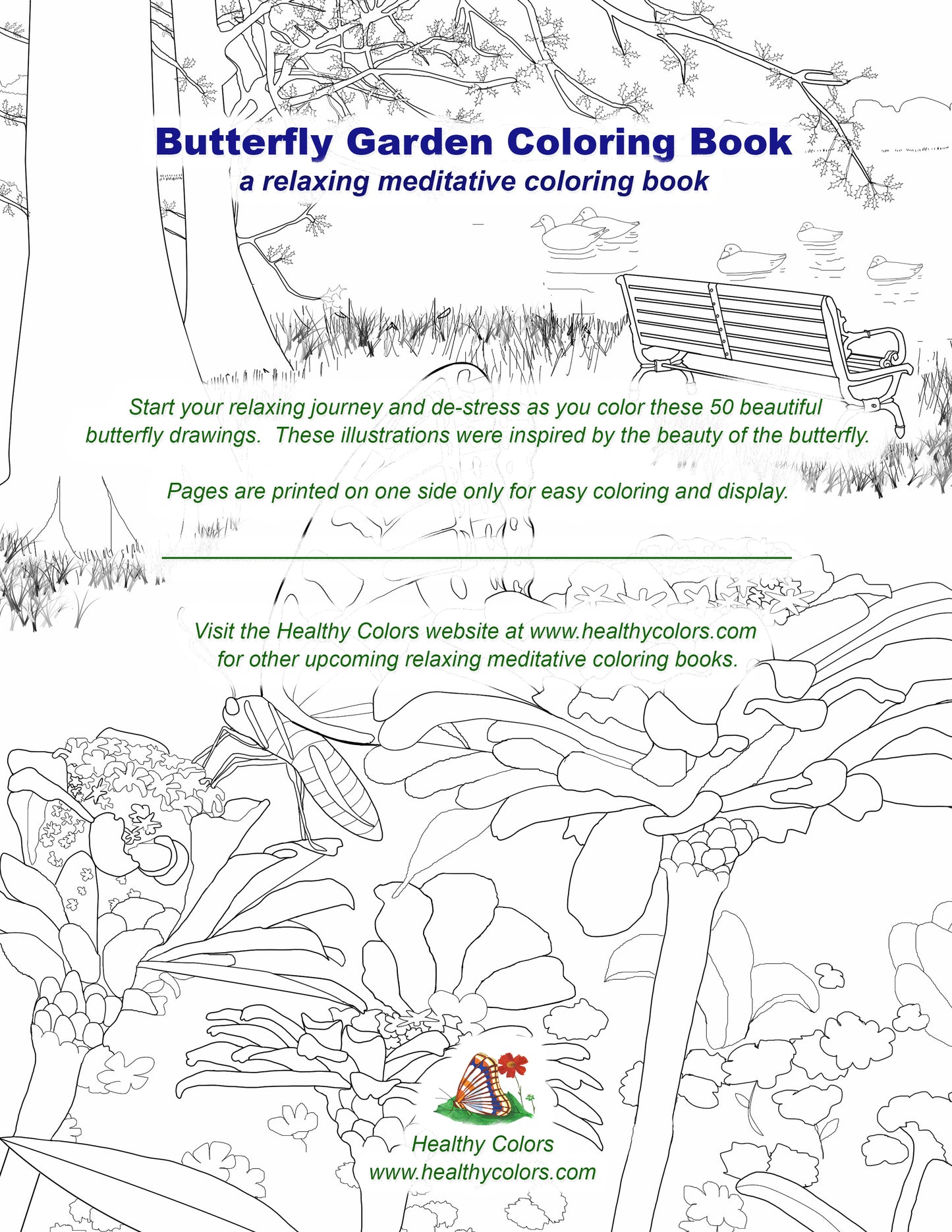 Butterfly Garden Coloring Book